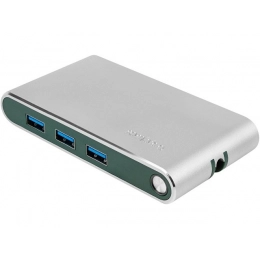 Хаб 8-в-1 Type-C «Hermes», USB 3.0 x 3, Type-C PD, HDMI, LAN, картридер