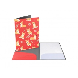 Folder for documents with full-color UV printing capability, soft-touch.