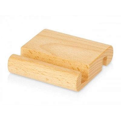 
                                                Smartphone stand made of beech wood 