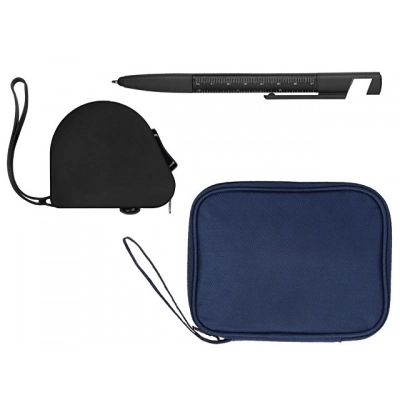 
                                                Gift set with a pen-stylus and a tape measure
                                                