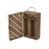 Коробка подарочная из массива дерева «Two-bottle box» Коробка подарочная из массива дерева «Two-bottle box»