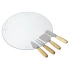 Cheese set with a glass board 
