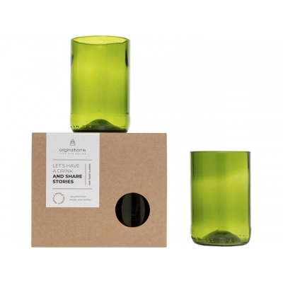 
                                                Set of 2 glass tumblers, 280 ml each.
                                                