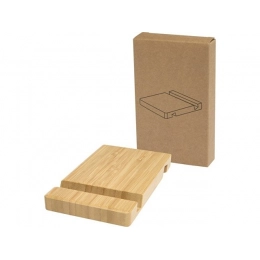 Bamboo phone and tablet stand 
