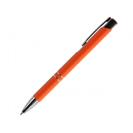 Metal ballpoint pen FAMILY MELAN, soft touch