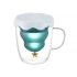 Double-walled mug with a Christmas tree inside Double-walled mug with a Christmas tree inside