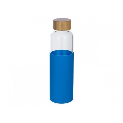 
                                                Glass water bottle in a silicone case 
