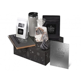 Подарочный набор «Re:Charge» с термокружкой, кофе и блокнотом