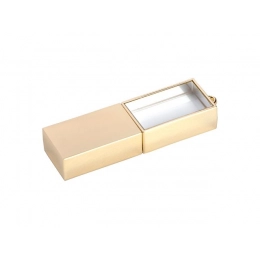 USB 2.0- 16 GB flash drive crystal in metal