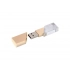 USB 2.0- 32 GB flash drive crystal in metal