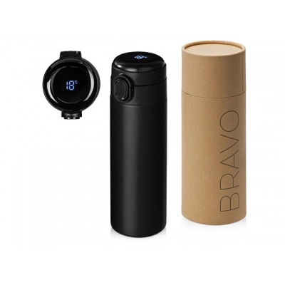 
                                            Вакуумная термокружка с индикатором и медной изоляцией «Bravo», тубус, 400 мл
                                            