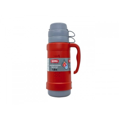 
                                                Thermos with a glass flask 