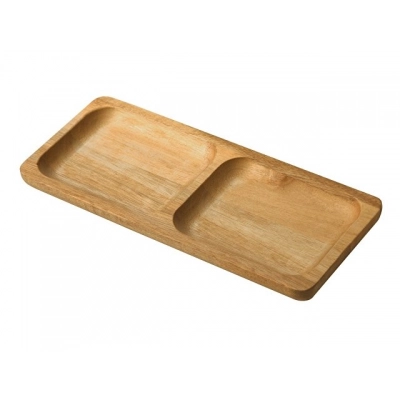 
                                            Acacia cutlery tray with two sections 
