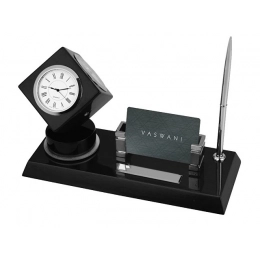 Desktop device with weather station 