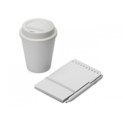 
                                                Antibacterial set with notebook and cup 