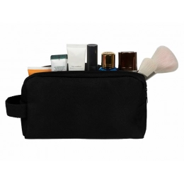 Cosmetic bag made from recycled fabric 