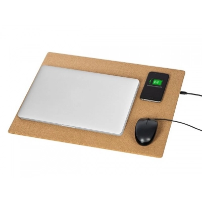 
                                            Пробковый коврик для рабочего места с беспроводной зарядкой «Querсus»
                                            