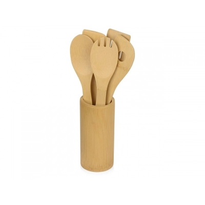 
                                                Set of 6-in-1 bamboo kitchen utensils 