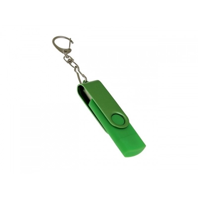 
                                                USB 2.0 flash drive with 8 GB capacity, swivel mechanism, and an additional Type-C connector.
                                                