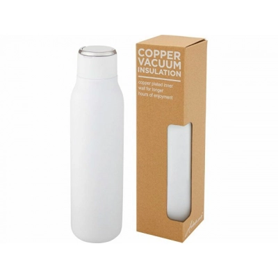 
                                                Bottle with vacuum insulation and metal loop 