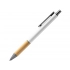 Ручка шариковая металлическая с бамбуковой вставкой PENTA