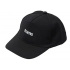 Trucker baseball cap with heat transfer.