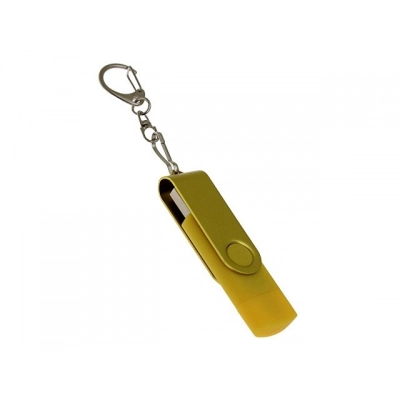 
                                                USB 3.0 flash drive with 256 GB capacity, swivel mechanism, and an additional Type-C connector.
                                                