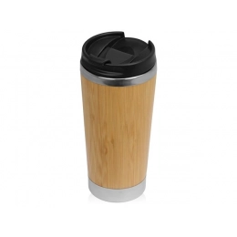 Stem thermos mug with bamboo body