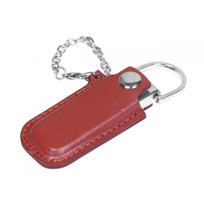 
                                            USB 2.0- флешка на 16 Гб в массивном корпусе с кожаным чехлом
                                            