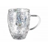 Double-walled sequined mug 