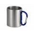 Steel mug with carabiner handle 