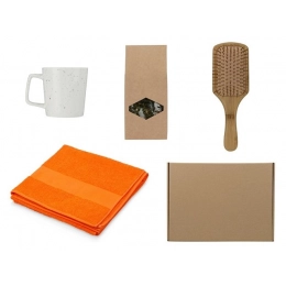 Подарочный набор для ванны с полотенцем, расческой и кружкой