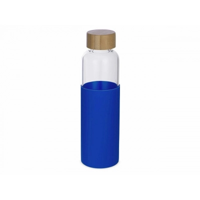 
                                                Glass water bottle in a silicone case 
