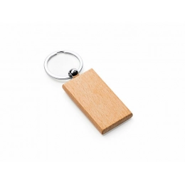 SILA keychain made of natural wood.