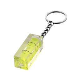 Leveler keychain with a level