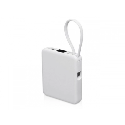 
                                                Внешний аккумулятор со встроенным кабелем USB-C «Дэнси», 5000 мАч
                                                