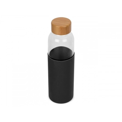 
                                                Glass water bottle in silicone case 