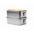 Ланч-бокс DAIKON из нержавеющей стали с бамбуковой крышкой Ланч-бокс DAIKON из нержавеющей стали с бамбуковой крышкой
