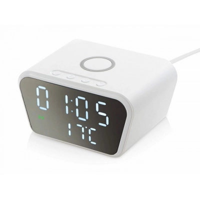 
                                            Desk clock with wireless charging function 