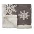 Плед Snowflake новогодний с капюшоном