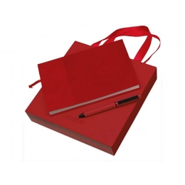 Gift set notebook A5 and metal ballpoint pen 