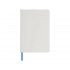 Блокнот А5 «Spectrum» с белой обложкой и цветной резинкой Блокнот А5 «Spectrum» с белой обложкой и цветной резинкой