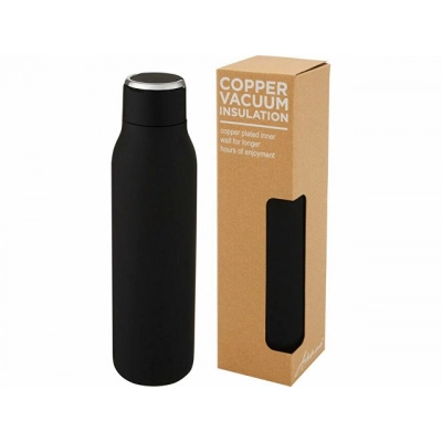 
                                                Bottle with vacuum insulation and metal loop 