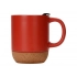 Mug with cork bottom and lid 
