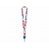 Sublimation lanyard with retractor, 2.5 cm
