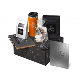 Подарочный набор «Re:Charge» с термокружкой, кофе и блокнотом