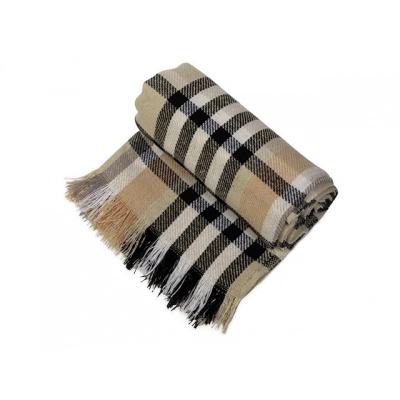 
                                                Cotton Liner Fringed Blanket
                                                
