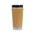 Stem thermos mug with bamboo body