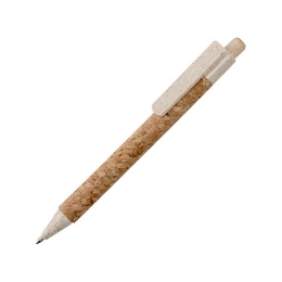 Ballpoint pen made of cork and recycled wheat 