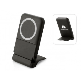 Беспроводной внешний аккумулятор с подсветкой лого и подставкой «Magflash», 10000 мАч, 15 Вт